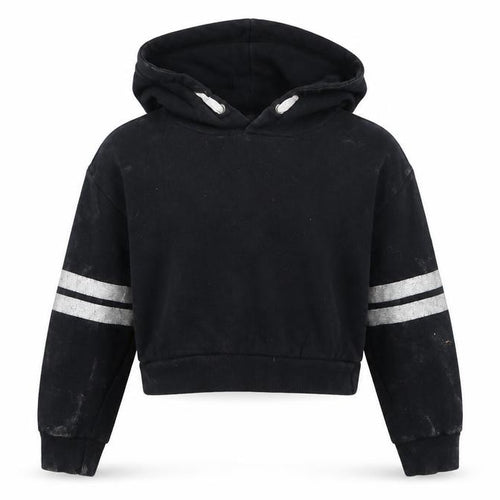 Miss Evie Girls Black   Pullover Hoodie Size 6-7 Years