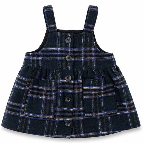 NEXT Girls Blue Check  Pinafore/Dungaree Dress  Size 3-6 Months