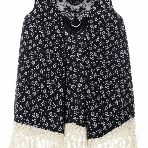 South Womens Blue Floral  Cardigan Jumper Size S