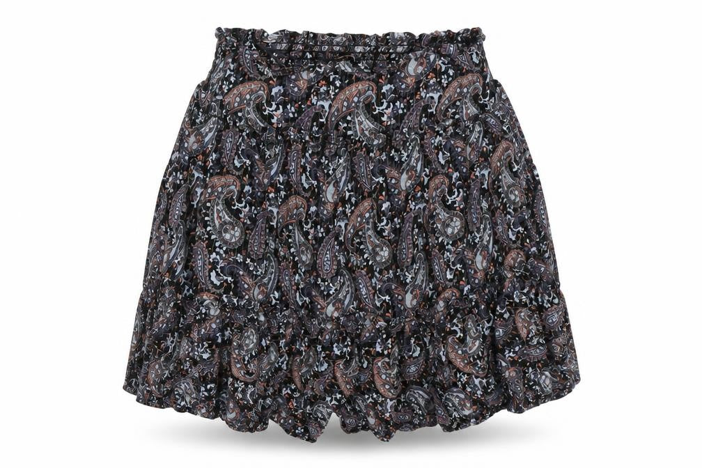 Oasis Womens Blue Paisley  Flare Skirt Size 8