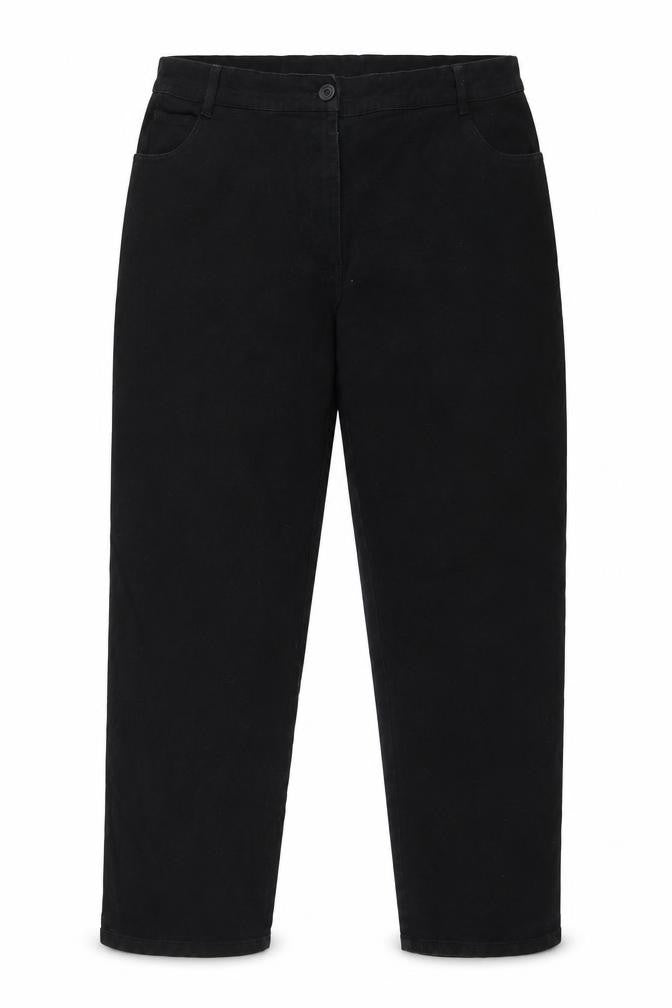 Preworn Womens Black   Mom Jeans Size L L27 in