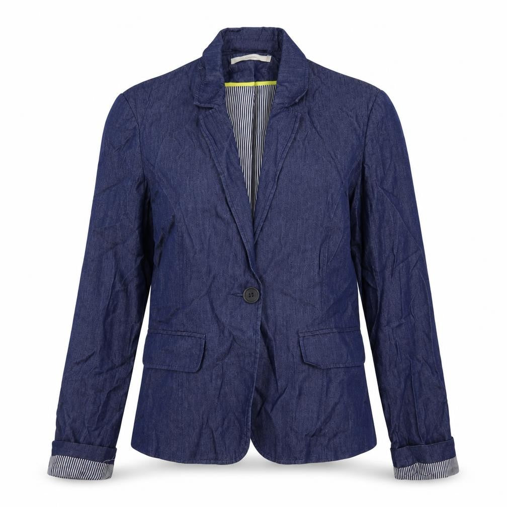 Front view of George women’s blue jacket, size UK 8