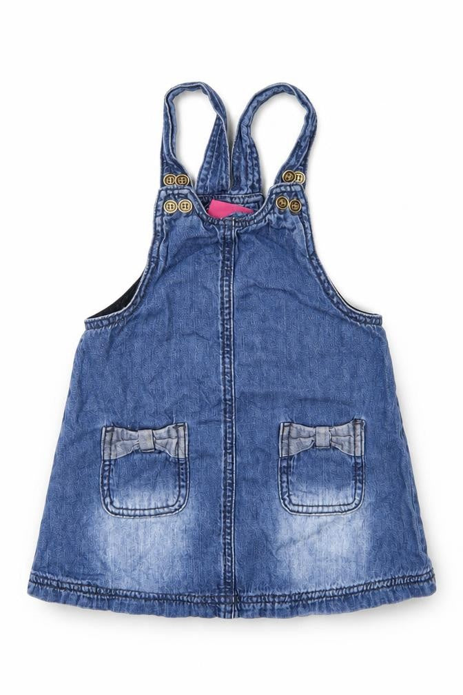 NEXT Boys Blue   Pinafore/Dungaree Dress  Size 12-18 Months