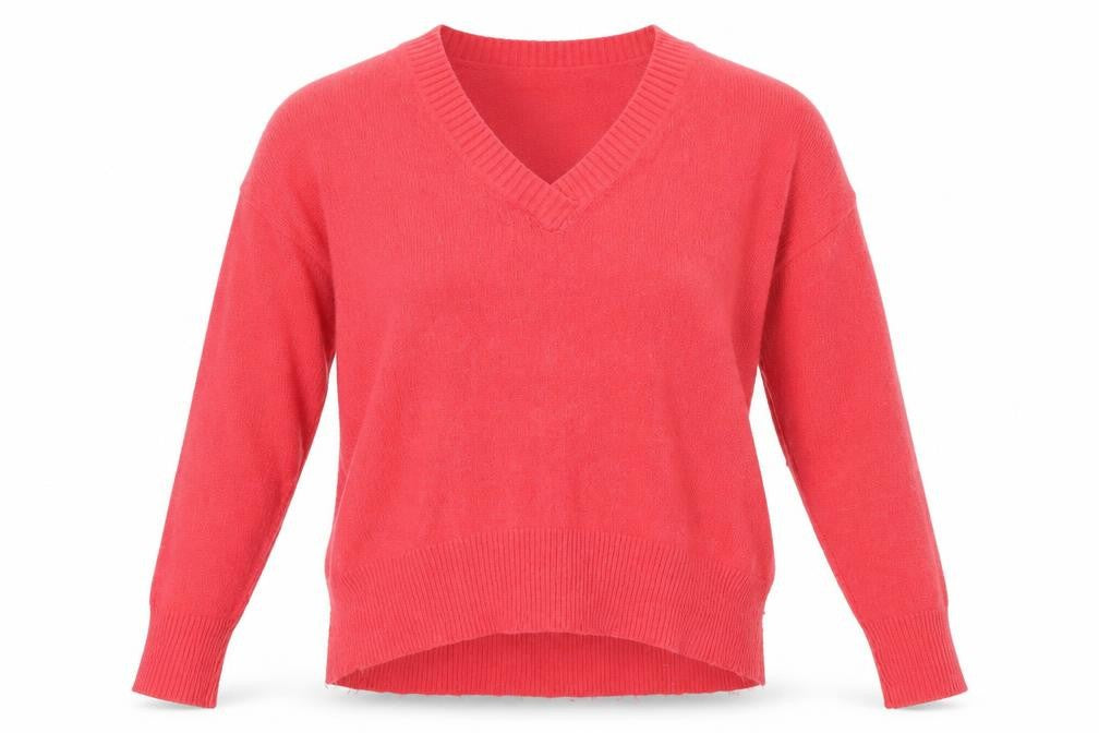 Front view of Primark women’s pink jumper, size XS, - oversized