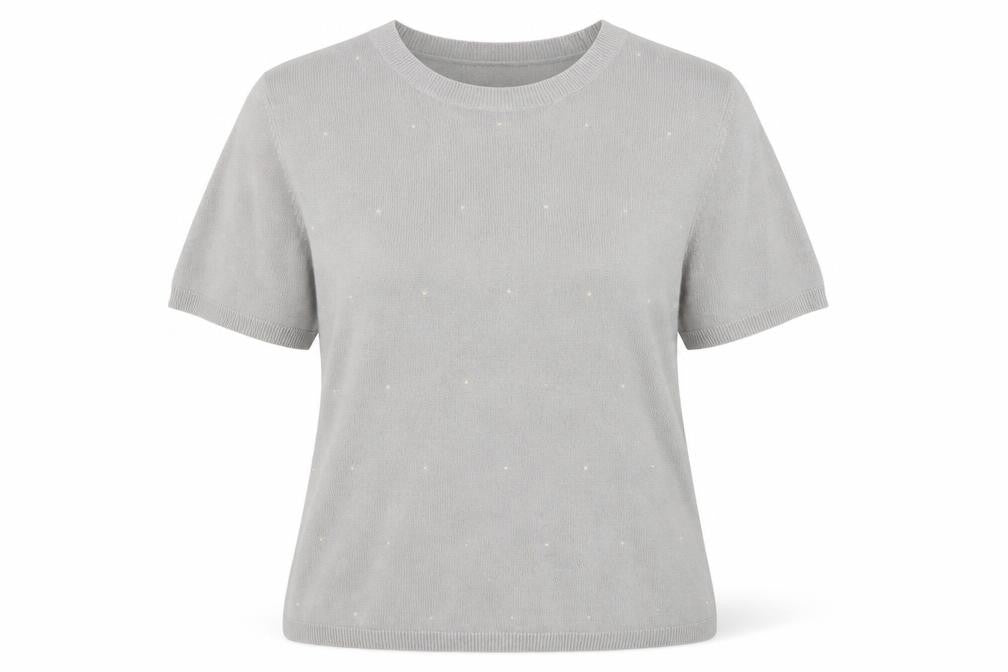 Front view of Marks & Spencer women’s grey jumper, size UK 12