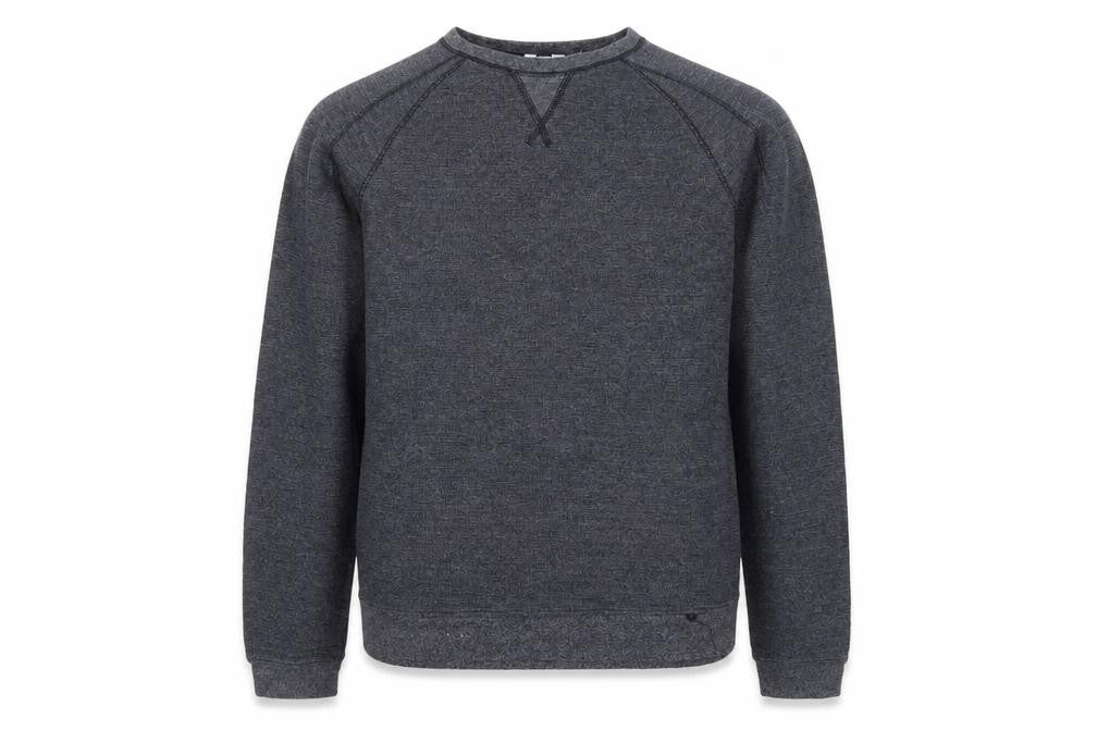Front view of Topman men’s blue jumper, size M