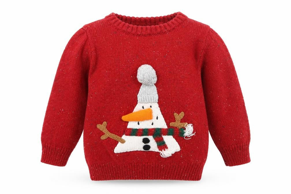 Front view of Next boys’ red jumper, size 9-12, months