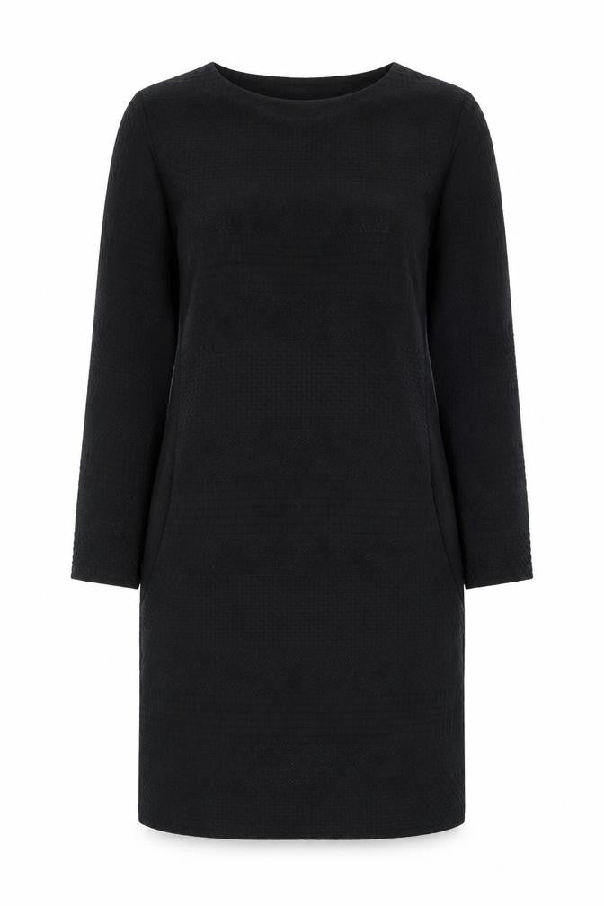 Front view of Warehouse women’s black mini, size UK 8