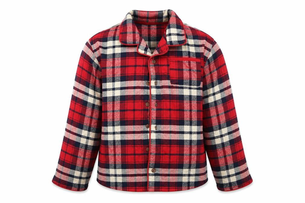 NEXT Girls Red Plaid  Top Pyjama Top Size 10-11 Years