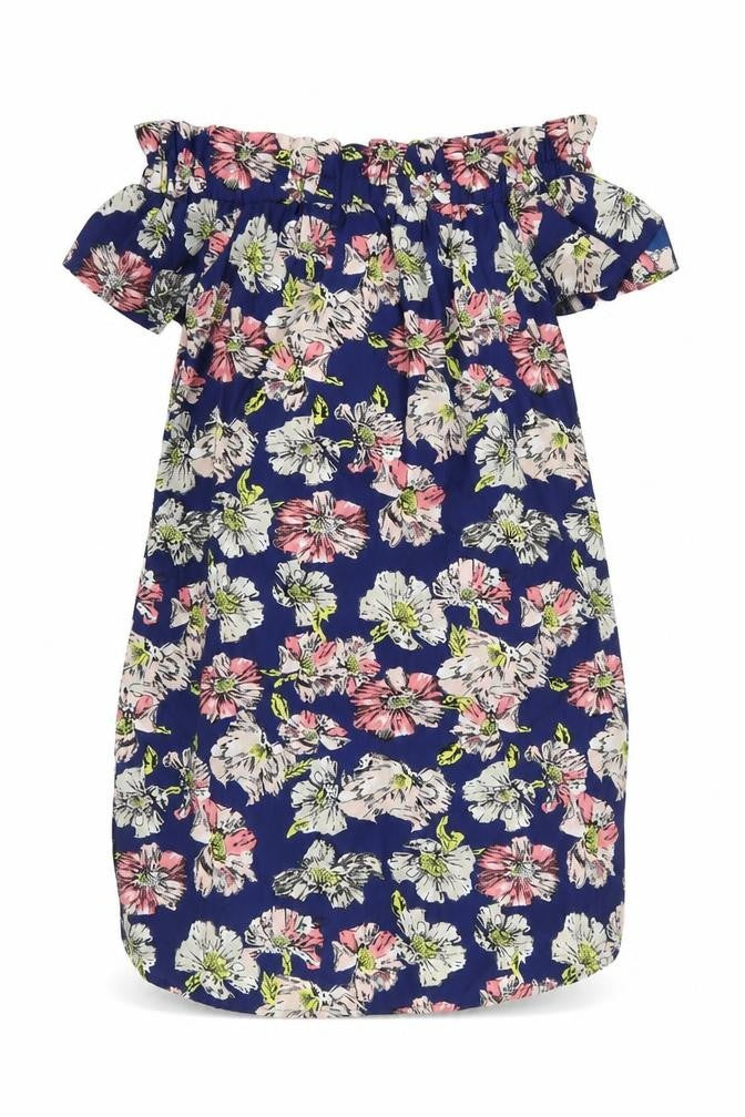 Front view of Atmosphere women’s multicoloured floral mini, size UK 10