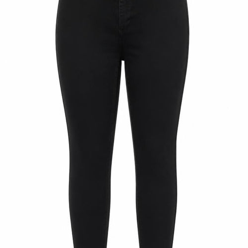 Denim & Co. Womens Black   Tapered Jeans Size 14 L29 in