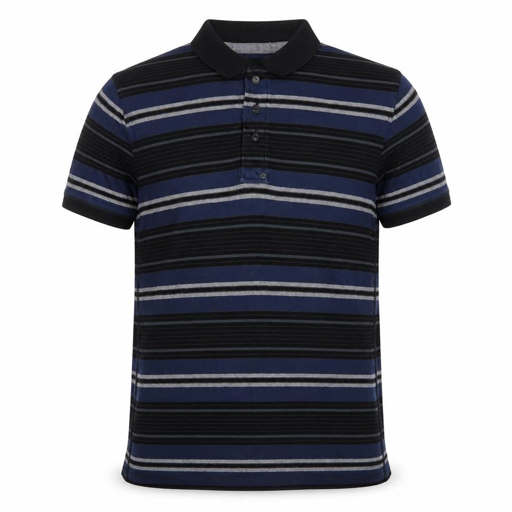 FFP Factory Mens Multicoloured Striped   Polo Size XL