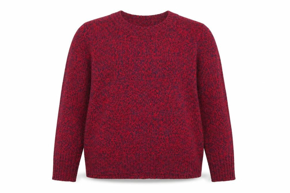 Front view of H&M women’s red jumper, size M