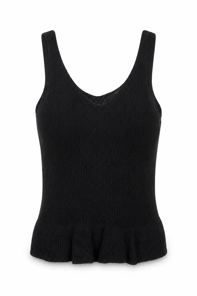 Front view of Next women’s black basic t-shirt, size UK 8