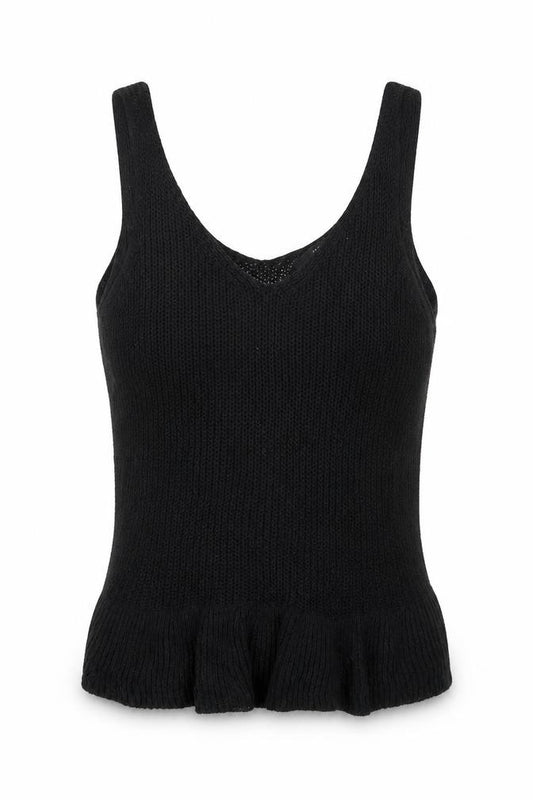 Front view of Next women’s black basic t-shirt, size UK 8