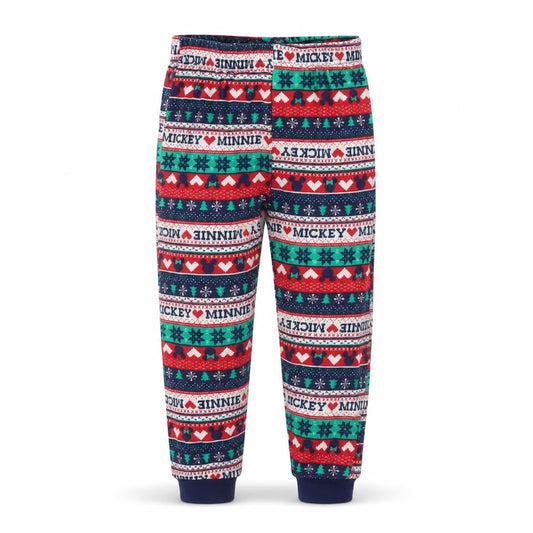 Front view of Nutmeg Baby Multicoloured Striped Cami Pyjama Pants, size 18-24, Months - Christmas