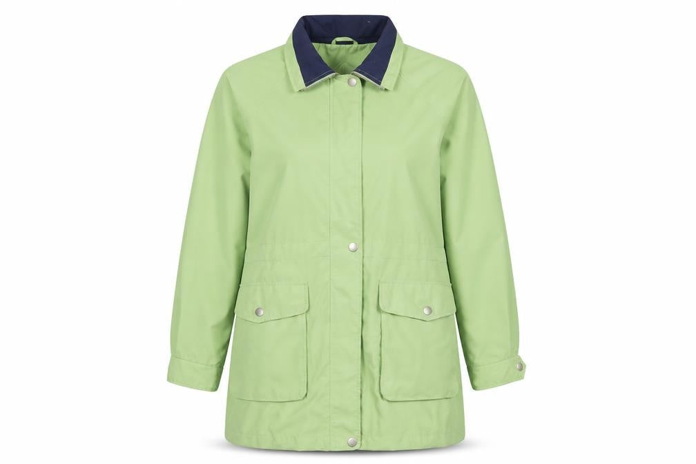 Compliments outwear Womens Green   Rain Coat Coat Size 14