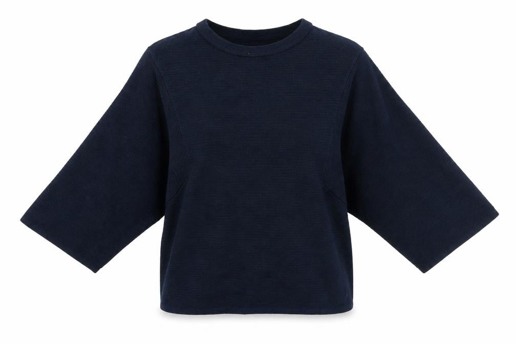 Front view of BYOUNG women’s blue jumper, size S