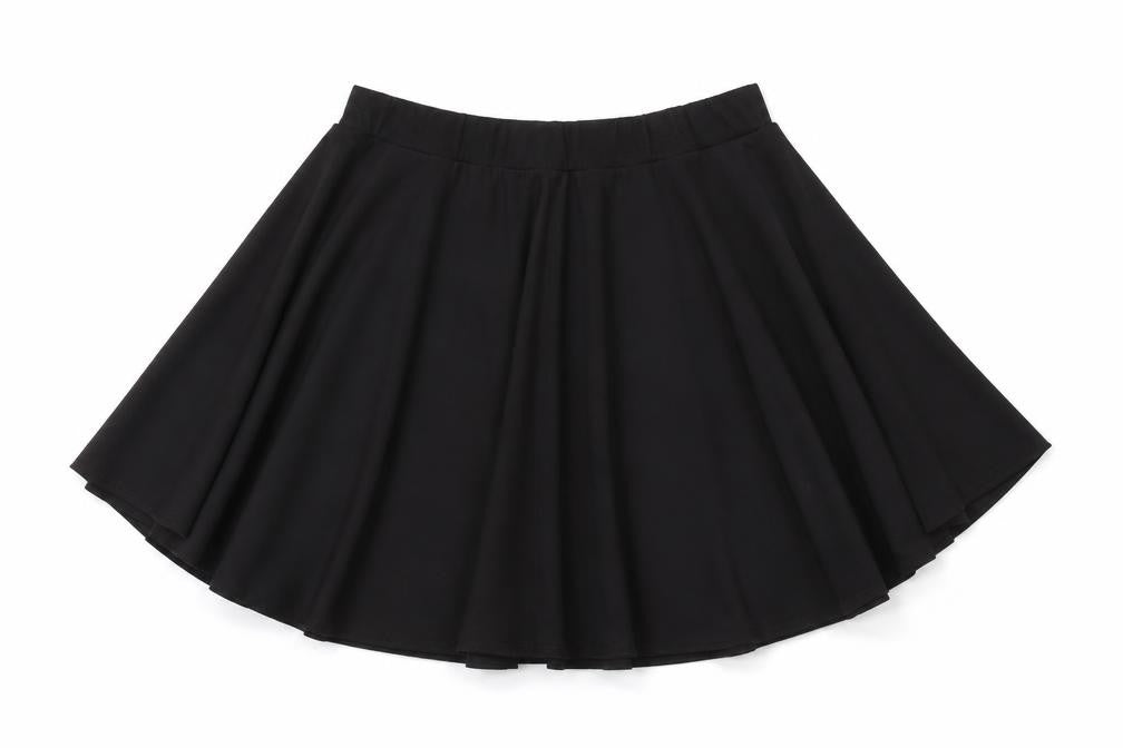 Preworn Womens Black   A-Line Skirt Size L