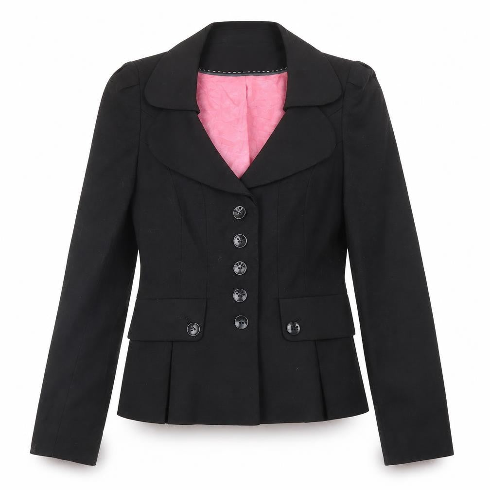 Front view of Next women’s black jacket blazer, size UK 10