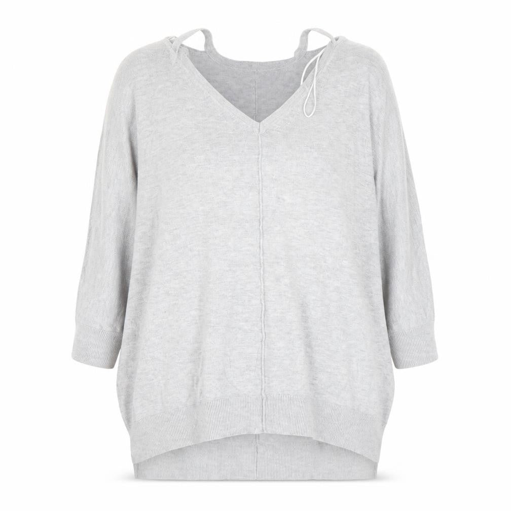 Front view of F&F women’s grey jumper, size UK 12