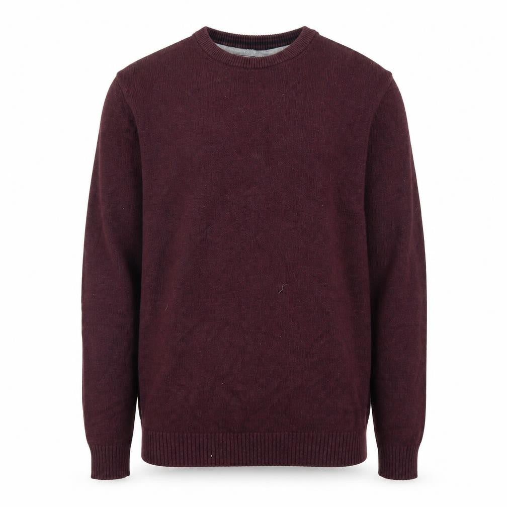 Front view of Debenhams men’s purple jumper, size M
