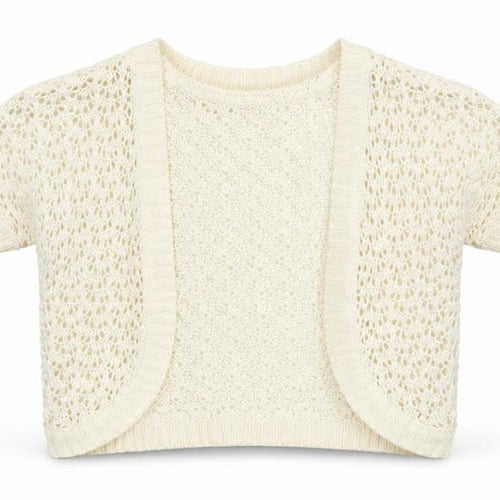 LOGG Girls Ivory   Cardigan Jumper Size 5-6 Years