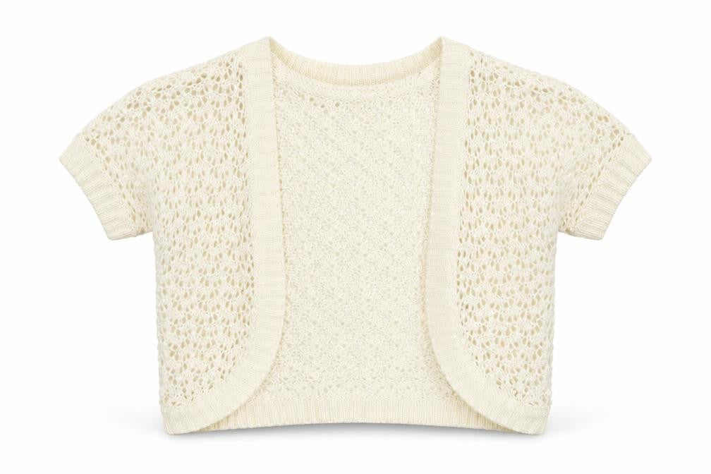 LOGG Girls Ivory   Cardigan Jumper Size 5-6 Years
