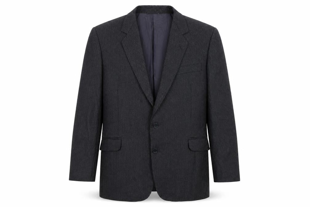 Front view of Remembrandt men’s grey jacket blazer, size 40