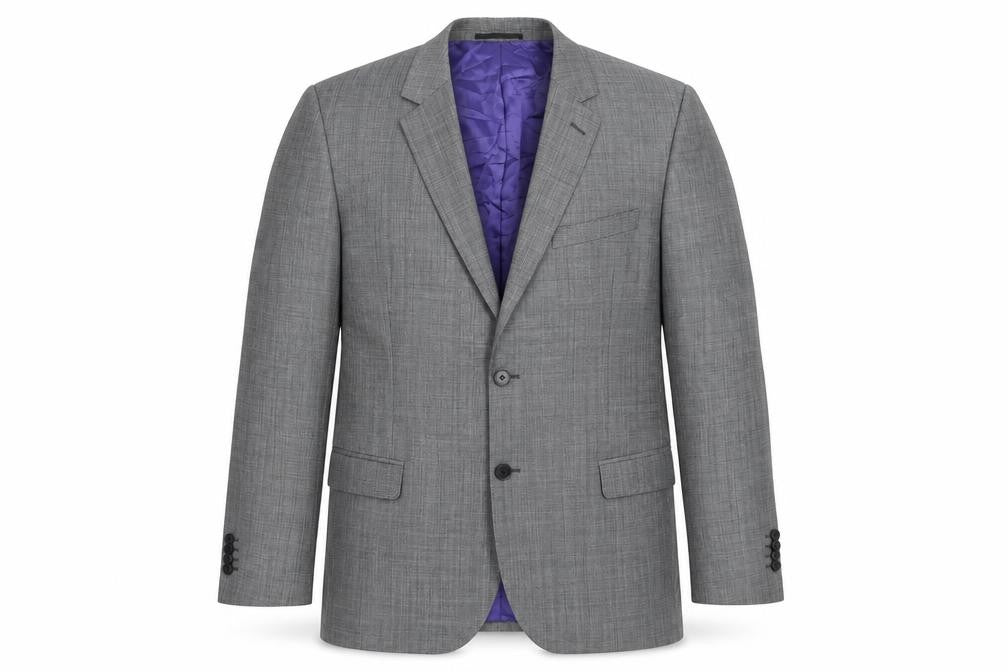 Front view of Jermyn Street men’s grey jacket blazer, size 40