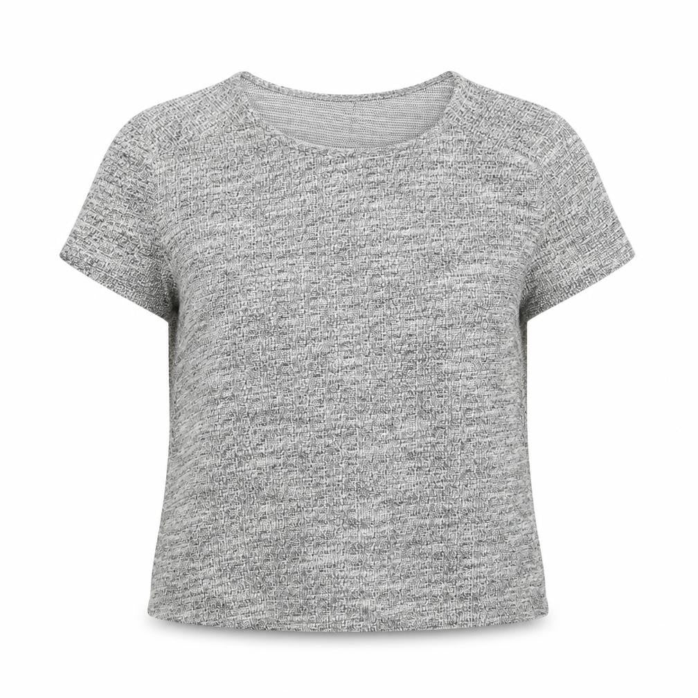 Front view of Atmosphere women’s grey pullover sweatshirt, size UK 14