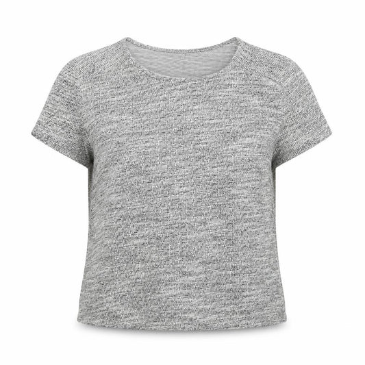 Front view of Atmosphere women’s grey pullover sweatshirt, size UK 14