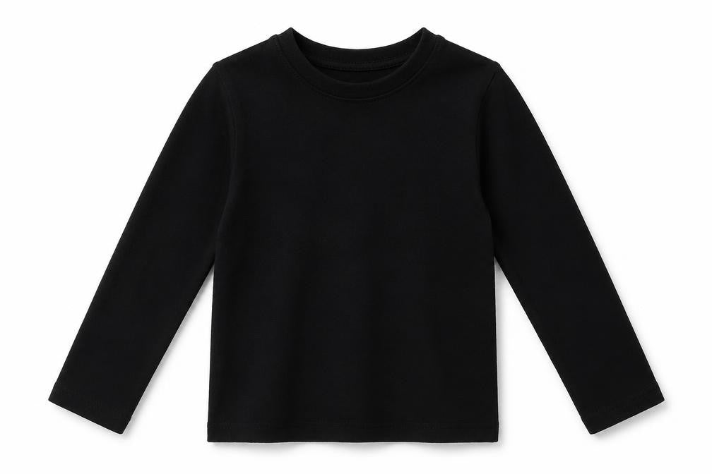 Front view of George boys’ black pullover sweatshirt, size 5-6, years - christmas