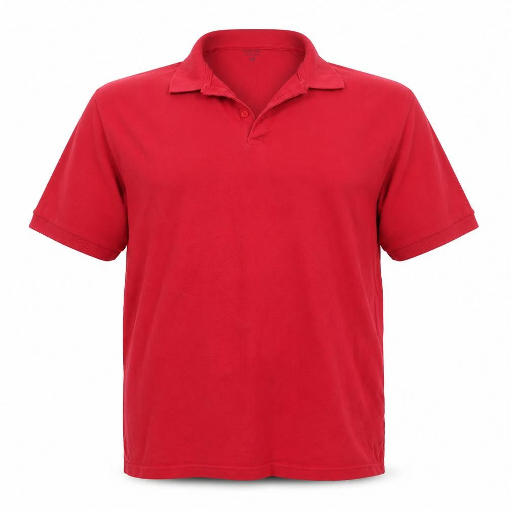 Front view of George men’s red polo, size 2XL