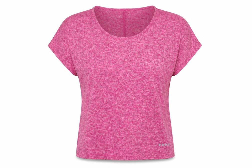 Front view of Matalan women’s pink basic t-shirt, size S