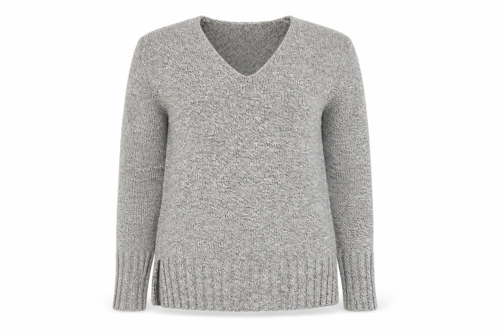Front view of Nature Republic women’s grey jumper, size M