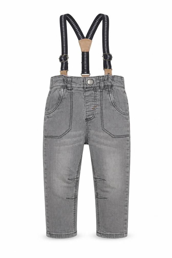 George Boys Grey    Jeans Size 12-18 Months  - Suspenders