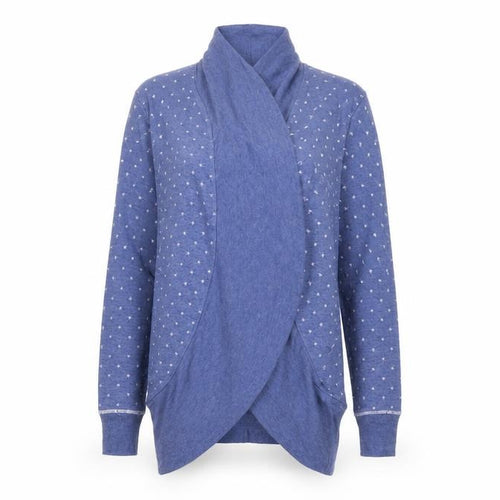 la marquise Womens Blue Polka Dot  Cardigan Jumper Size S