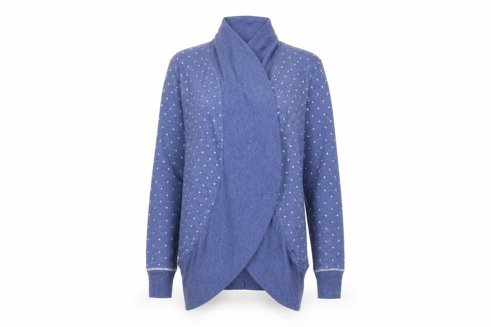 la marquise Womens Blue Polka Dot  Cardigan Jumper Size S