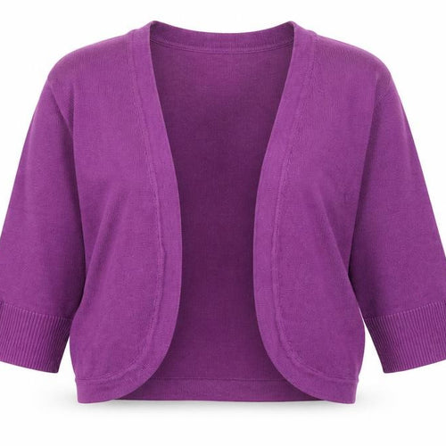 M&Co Womens Purple   Cardigan Jumper Size S