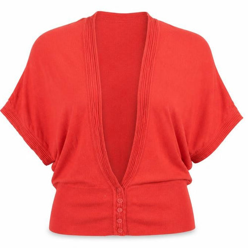 Marks and Spencer Womens Red  Knit Cardigan Jumper Size 14
