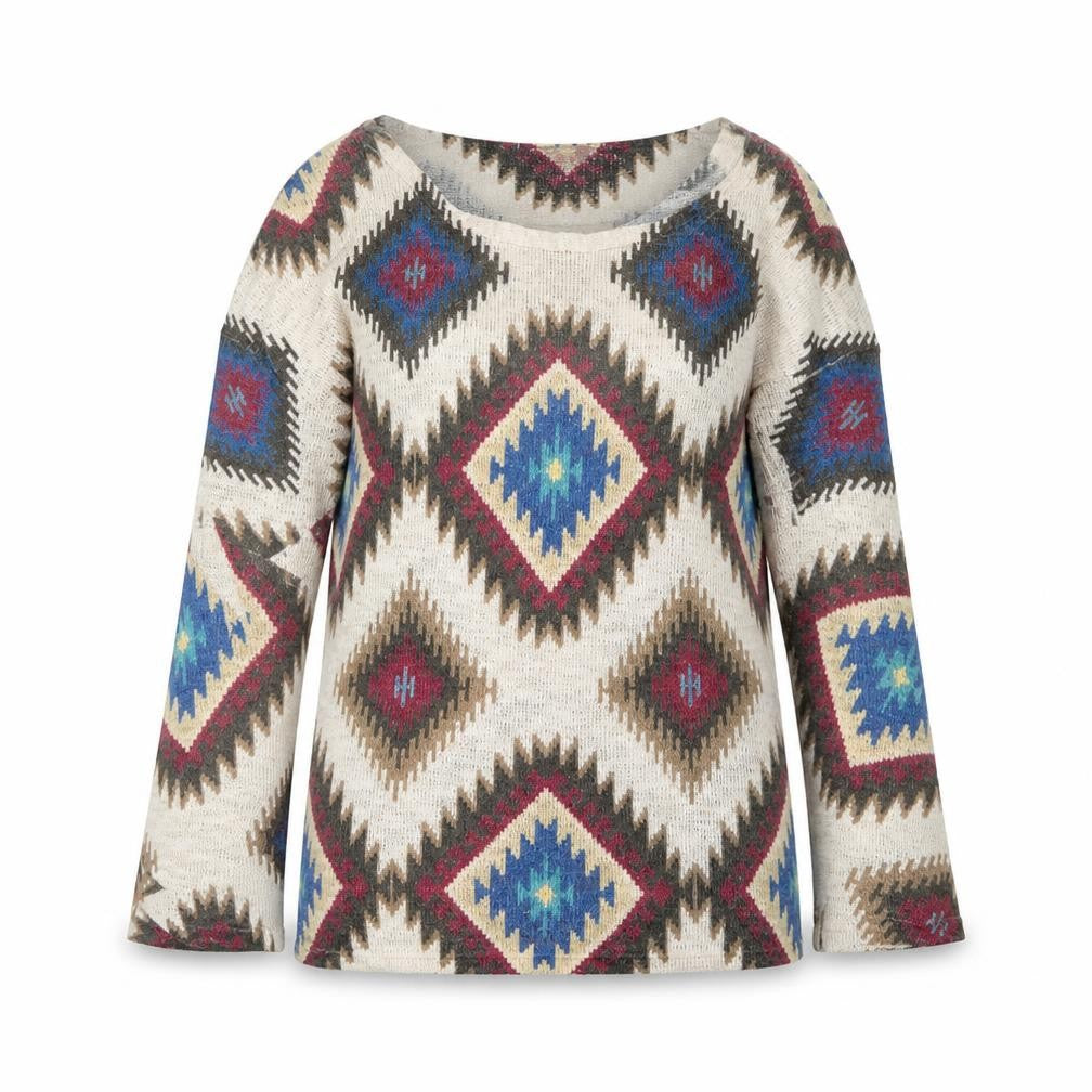 Front view of Ginger G women’s multicoloured basic blouse, size S