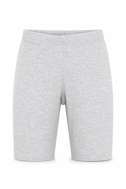 Front view of I SAW IT FIRST women’s grey bermuda shorts, size UK 8