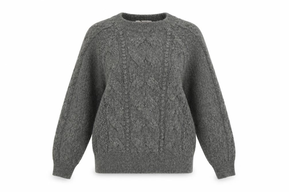 Front view of Tu women’s grey jumper, size S