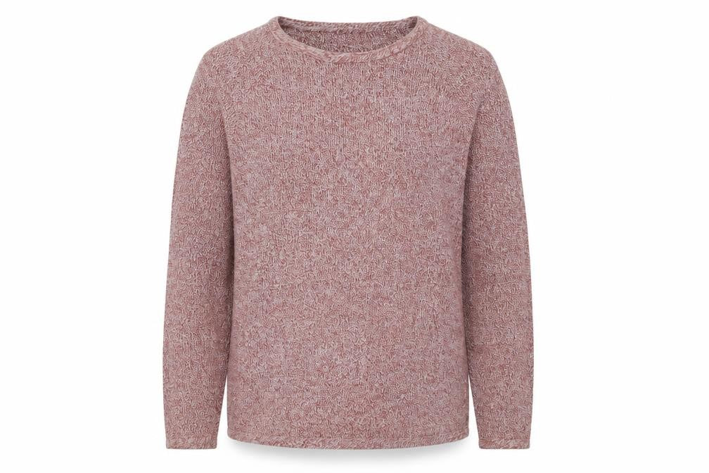 Front view of Red Herring men’s red knit jumper, size M