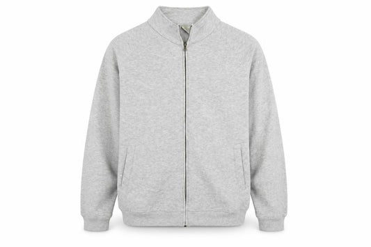 Front view of Bruntwood men’s grey jacket coat, size L