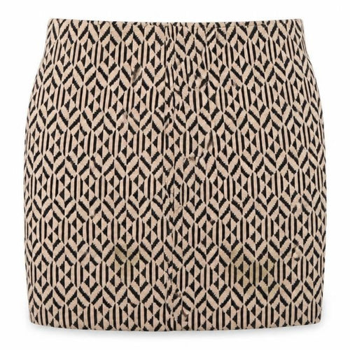 Atmosphere Womens Beige Geometric  A-Line Skirt Size 16