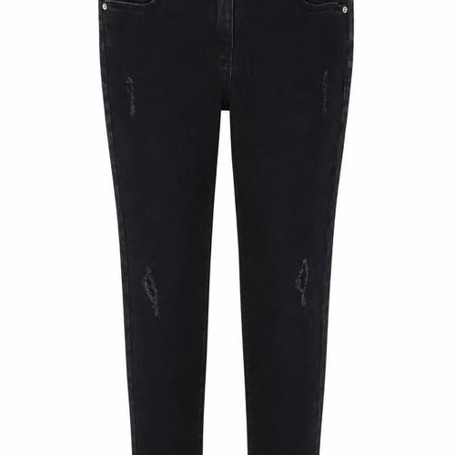 Matalan Girls Black   Skinny Jeans Size 9 Years - DISTRESSED