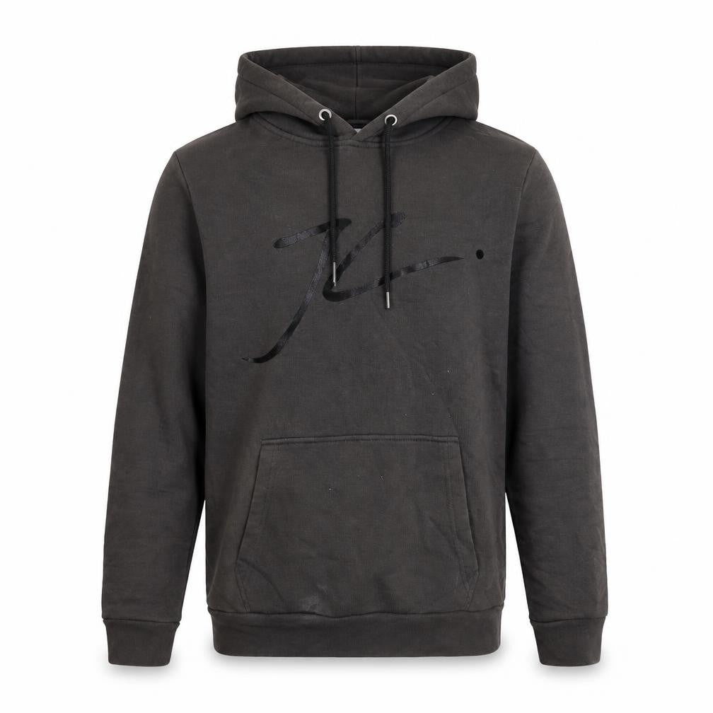 Front view of Jameson Carter men’s grey pullover hoodie, size S