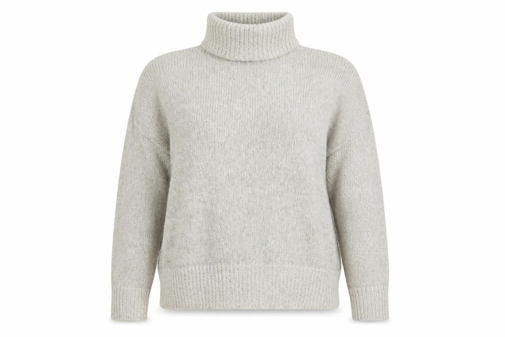 Front view of New Look women’s grey jumper, size L